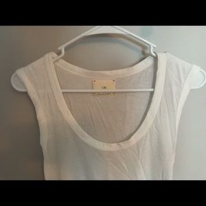T. La white tank from Anthropologie size small